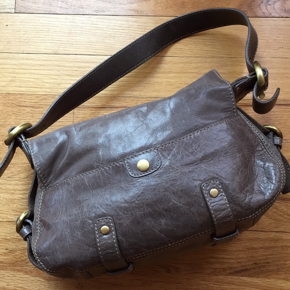 Francesco Biasia «Landau» Taupe italian leather - Picture 2 of 8